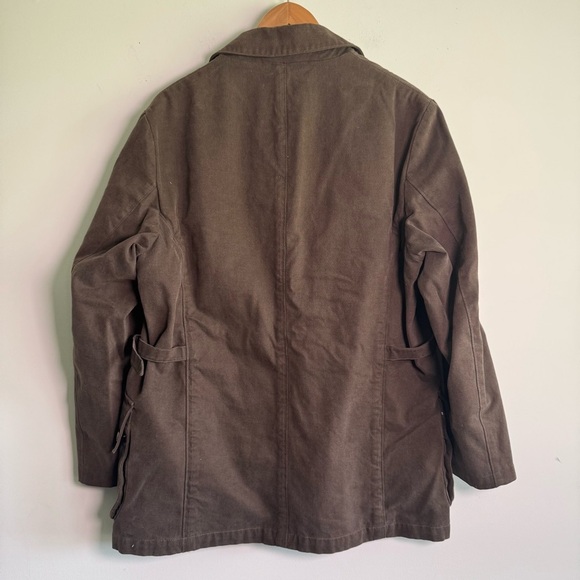 Waterville brown button down canvas jacket made in Italy size 52 - Picture 9 of 9